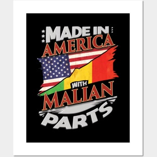 Made In America With Malian Parts - Gift for Malian From Mali Posters and Art